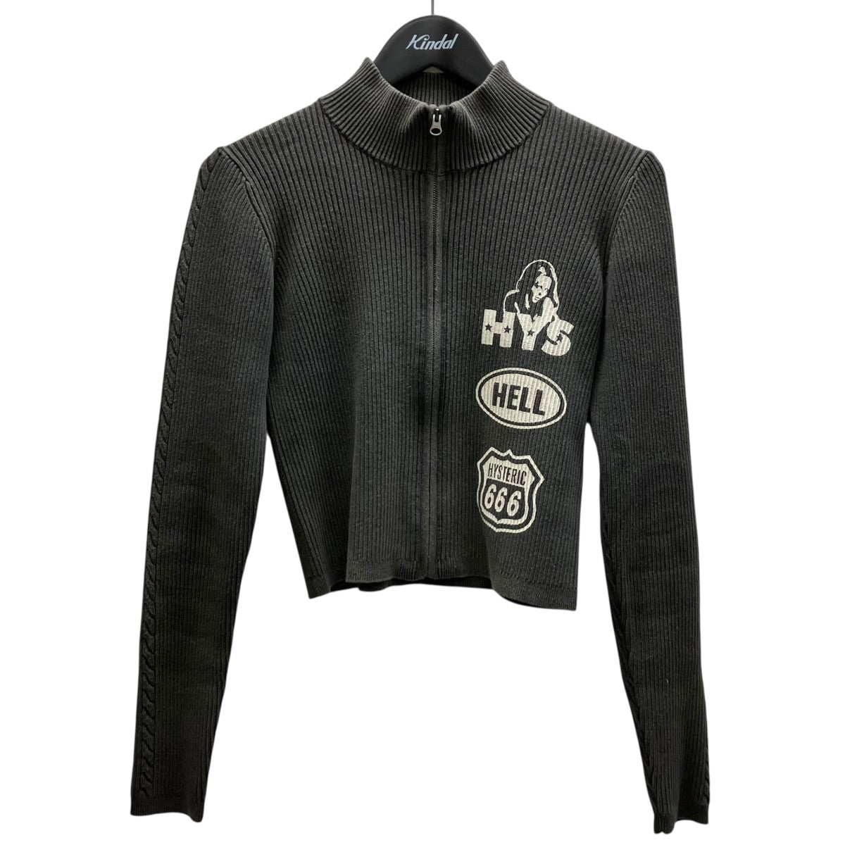 Hysteric Glamour THE NEW HYS Cropped Jerseryクロップドジャージ 古着・中古-1枚目のアイテム画像