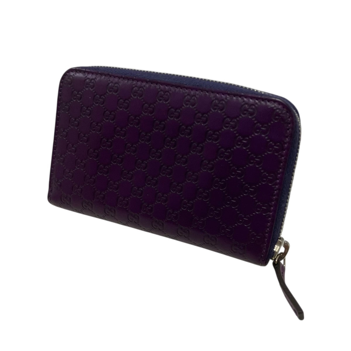 GUCCI マイクロGGエンブレムジップアラウンドウォレット 古着・中古-1枚目のアイテム画像