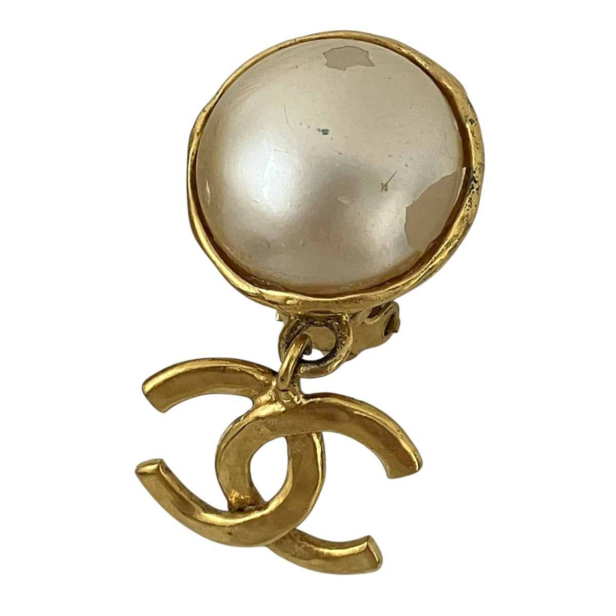CHANEL ロゴピアス 古着・中古-2枚目のアイテム画像