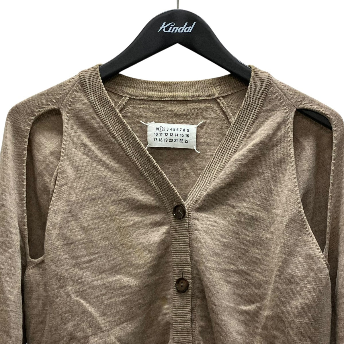 08AW ここのえタグ オープンスリーブカーディガン
