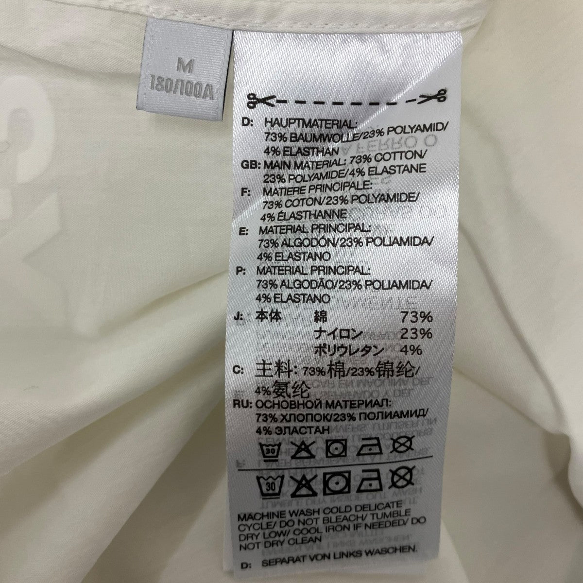 バックプリント長袖シャツ