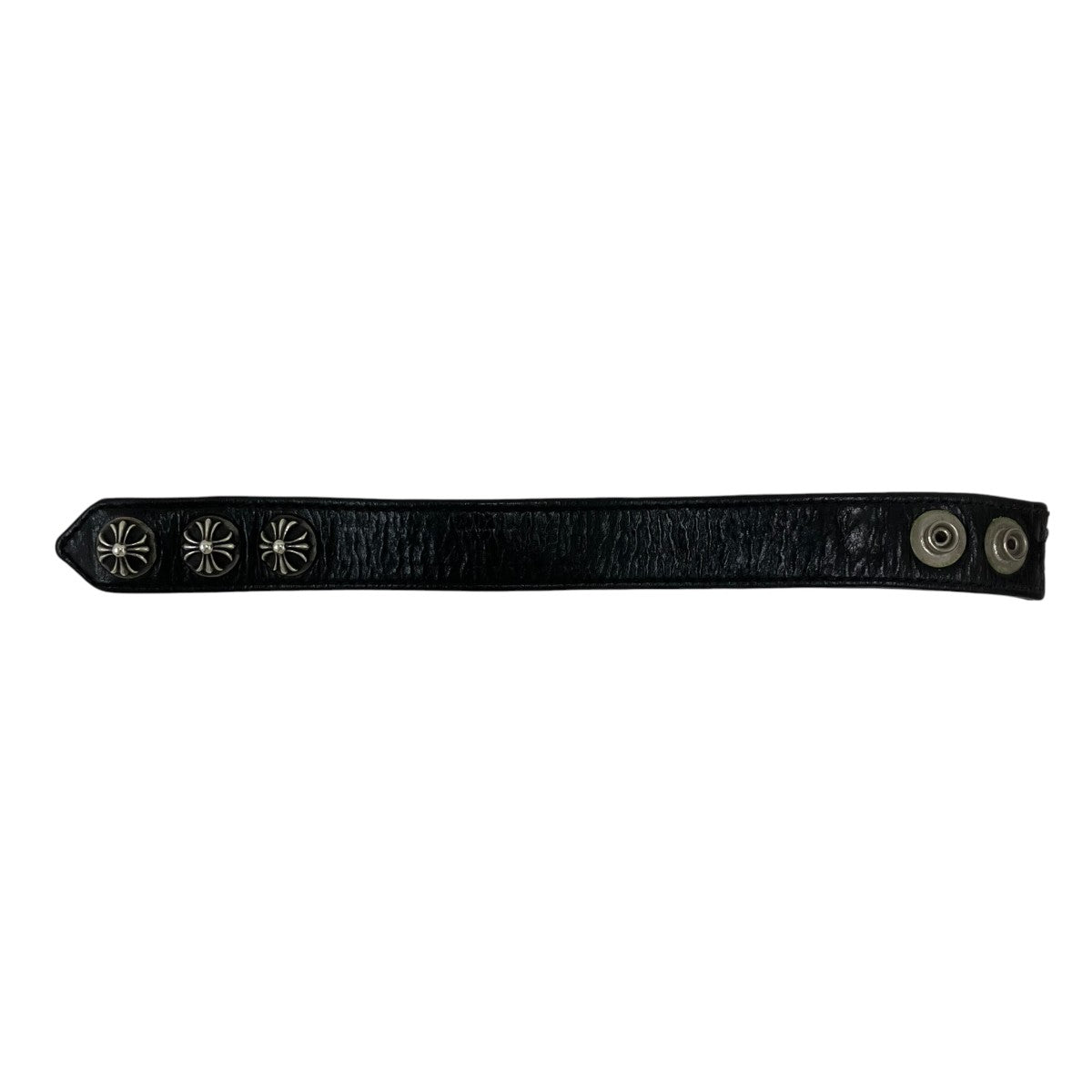 CHROME HEARTS 3ボタン2スナップレザーブレスレット 古着・中古-5枚目のアイテム画像