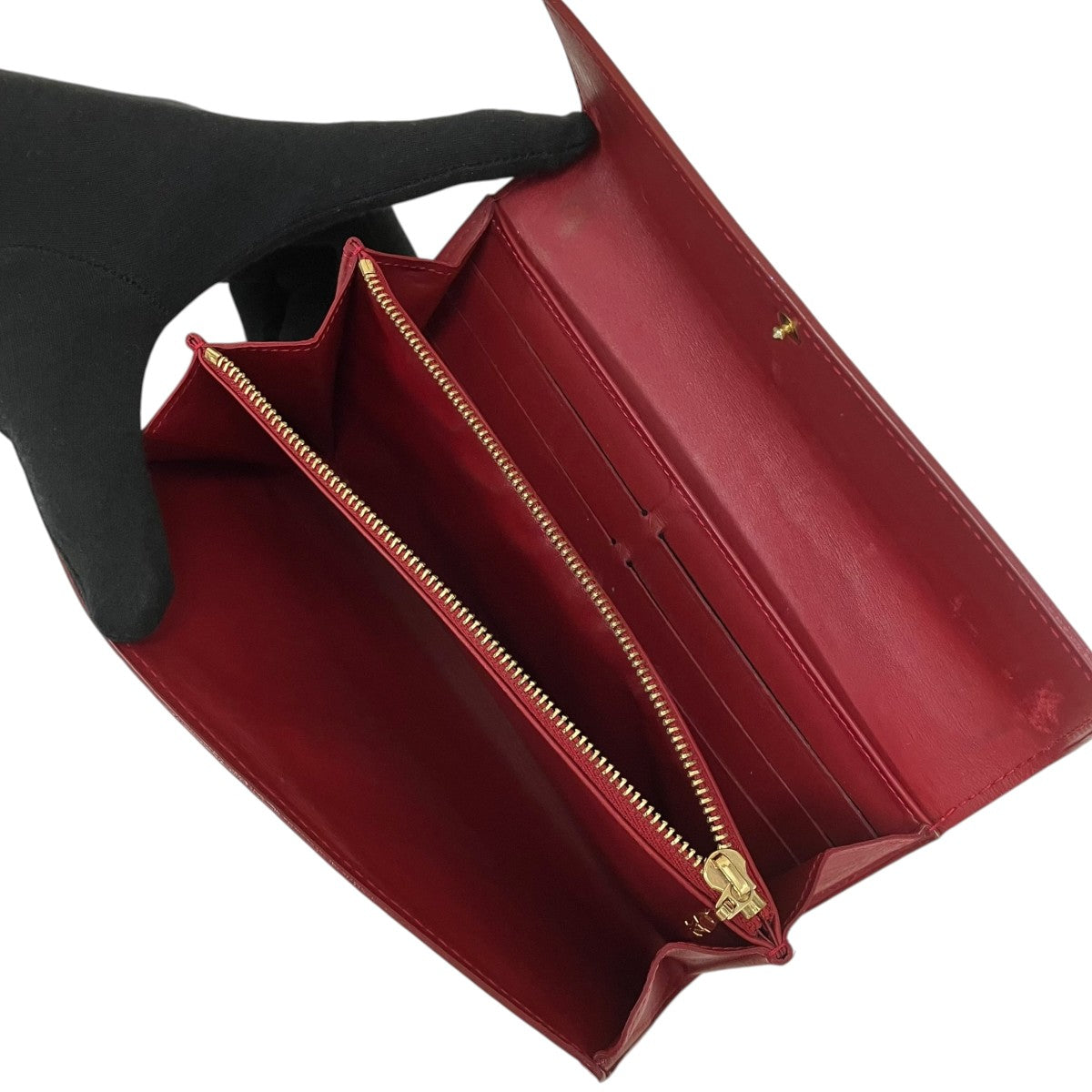 LOUIS VUITTON 3つ折り財布 ﾎﾟﾙﾄﾌｫｲﾕ･ｻﾗ 古着・中古-6枚目のアイテム画像