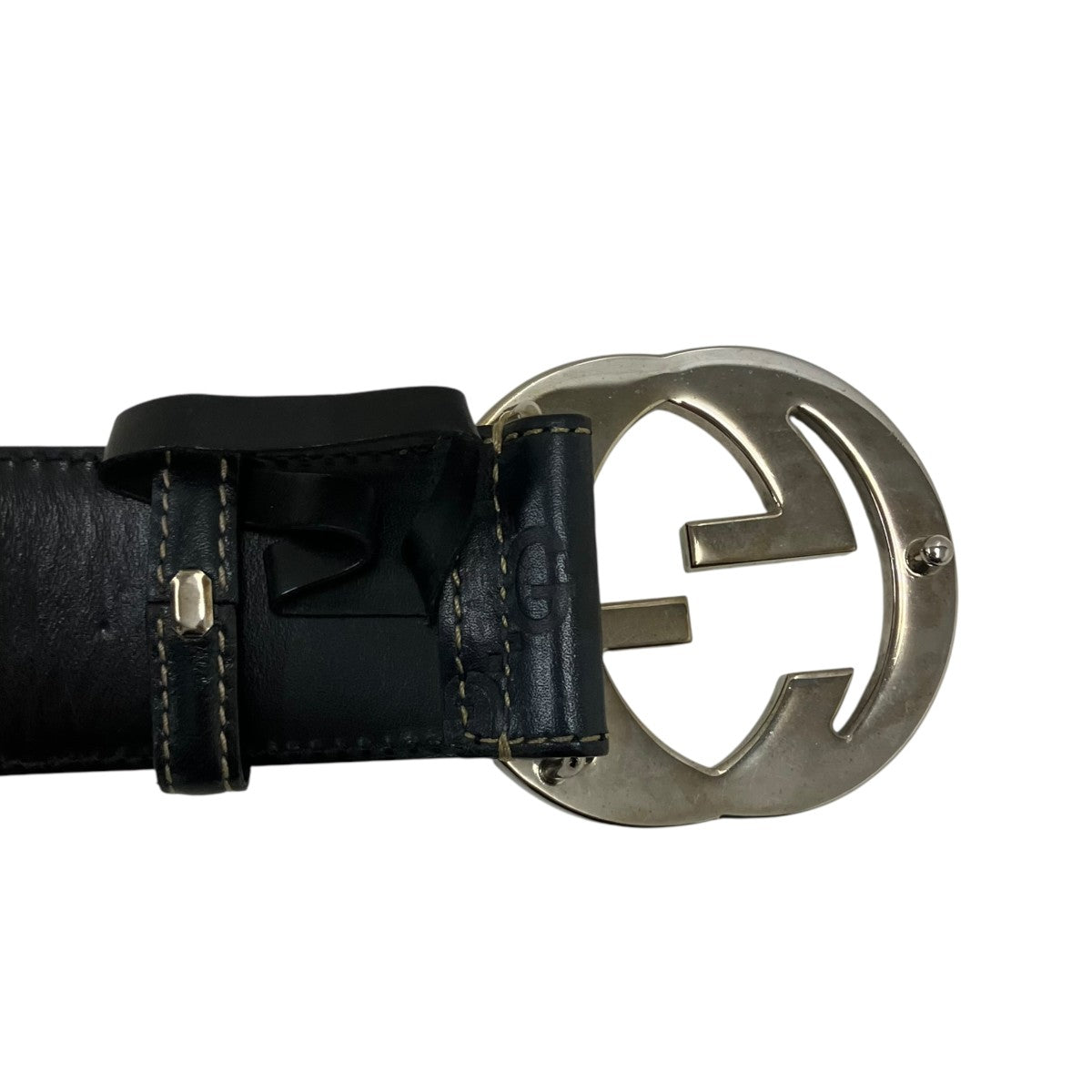 GUCCI(グッチ) グッチシマインターロッキングGバックルベルト 114984