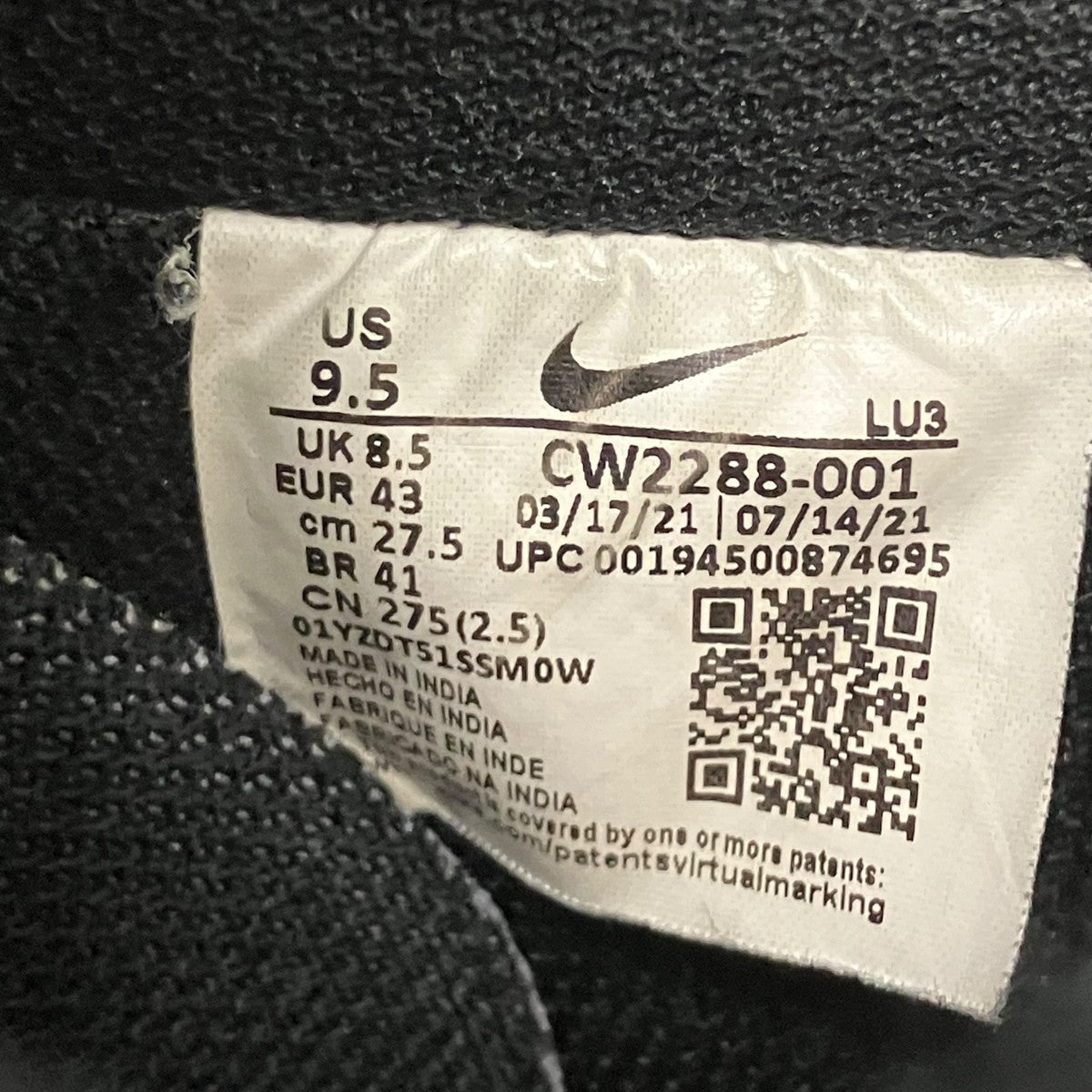 AIRFORCE 1 LOW スニーカー