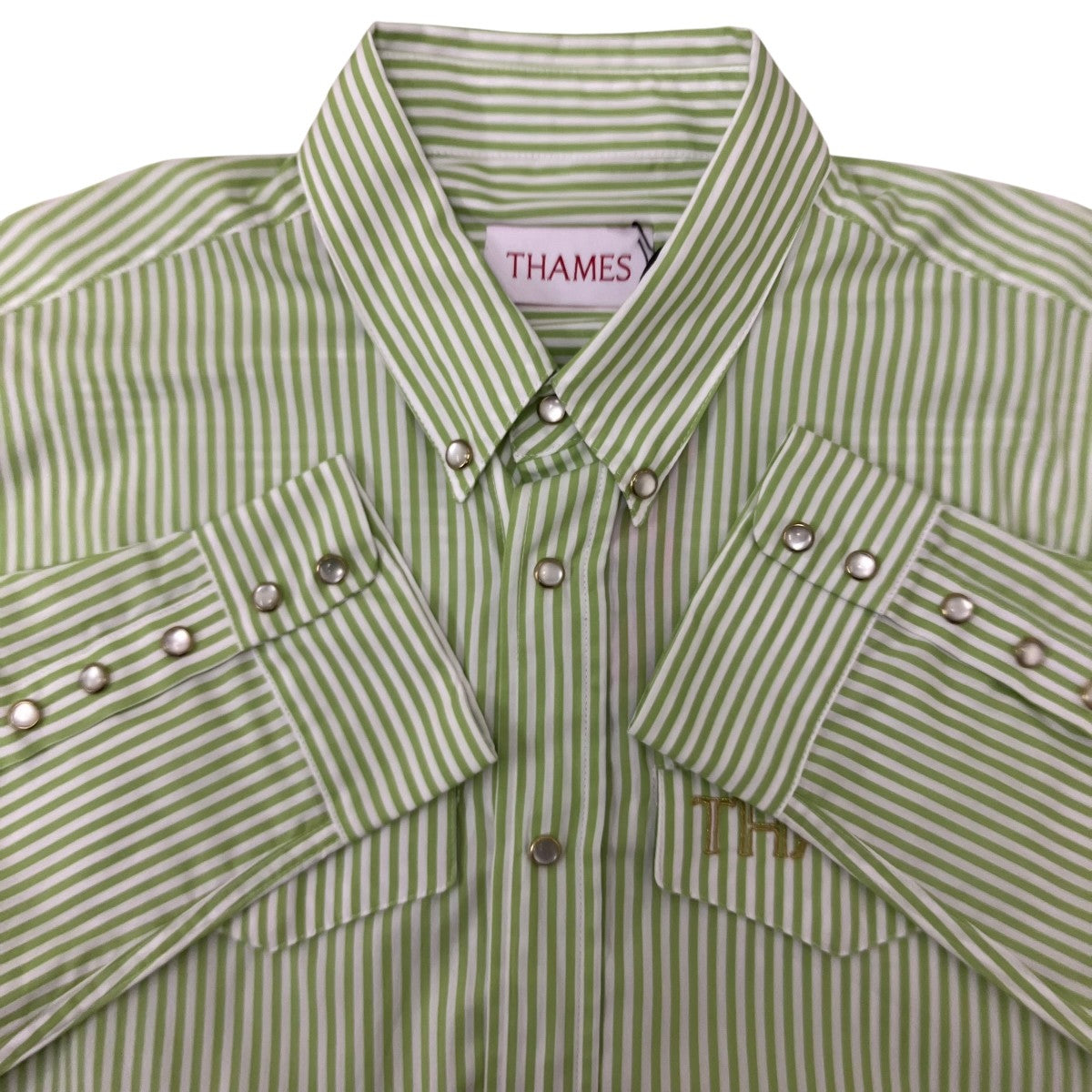 E．P SHIRT ストライプシャツ