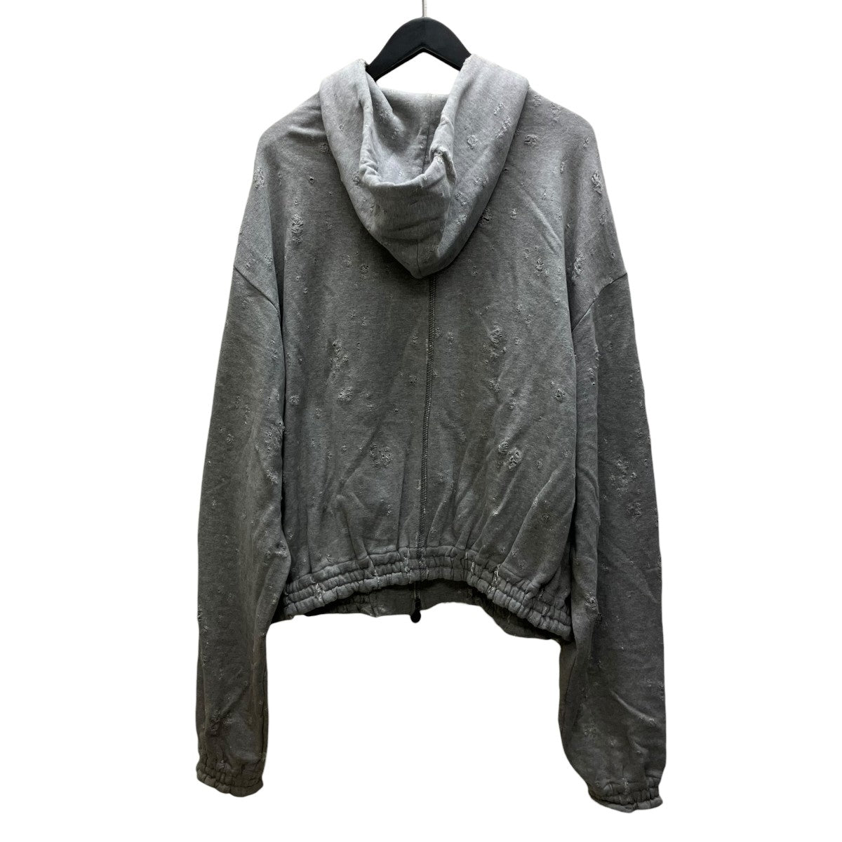 SHINYA KOZUKA 25SS OLD STYLE ZIP HOODIE ダメージ加工ジップパーカー 古着・中古-3枚目のアイテム画像