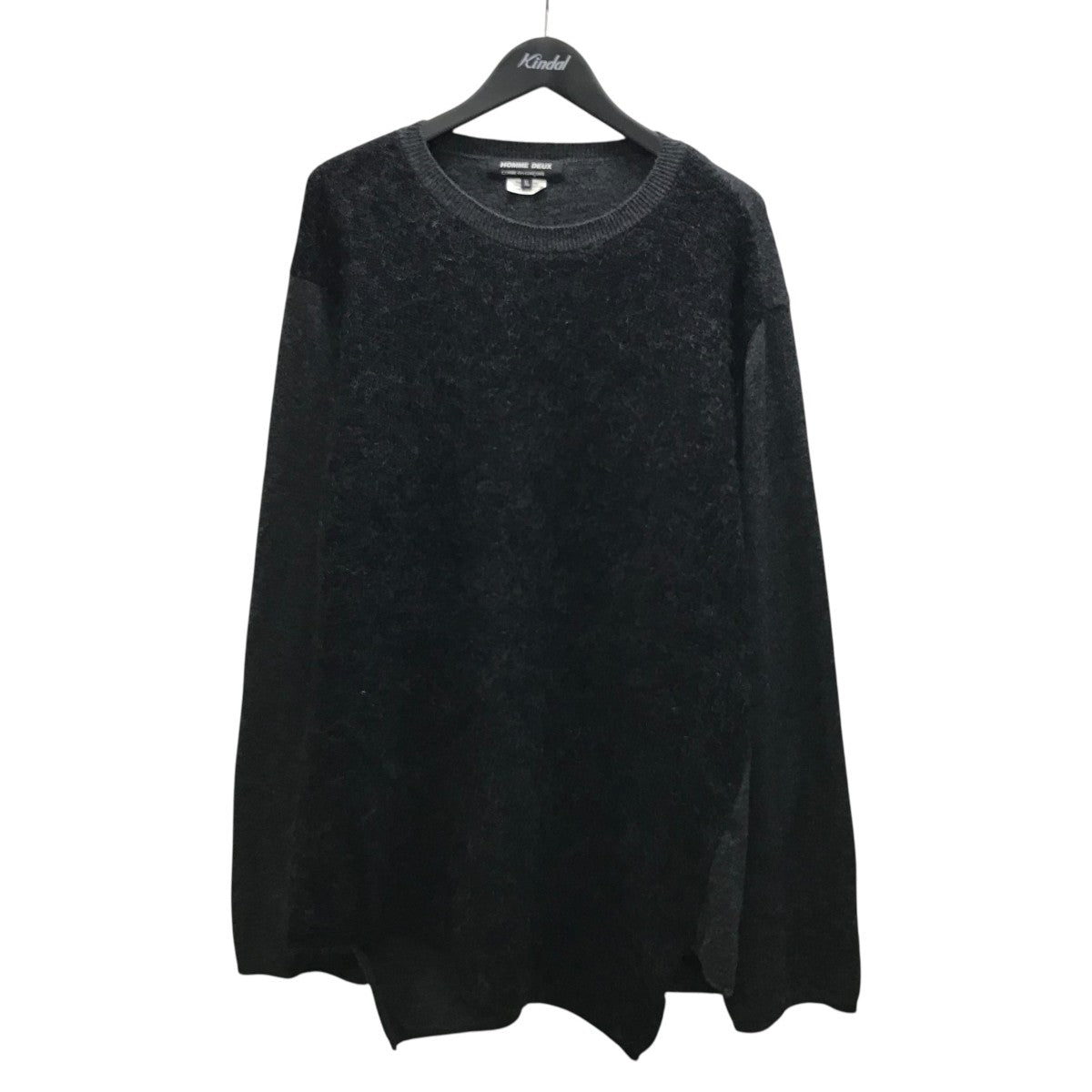 25AW ウール天竺×モヘヤ片畔編みニット