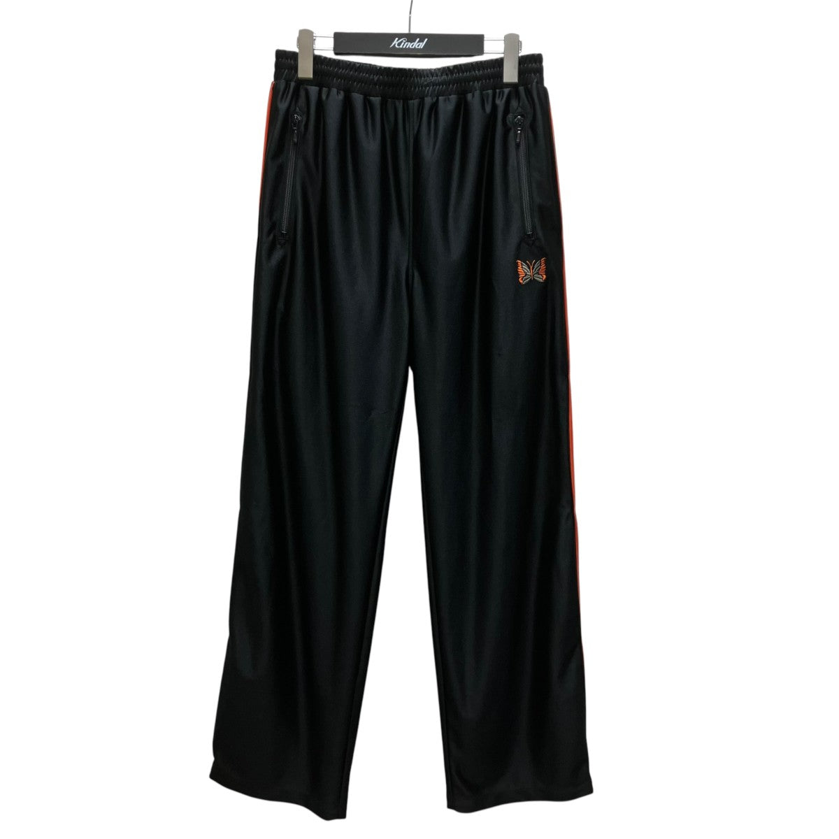Needles(ニードルズ) 26SS トラックパンツ SX218 ブラック×オレンジ