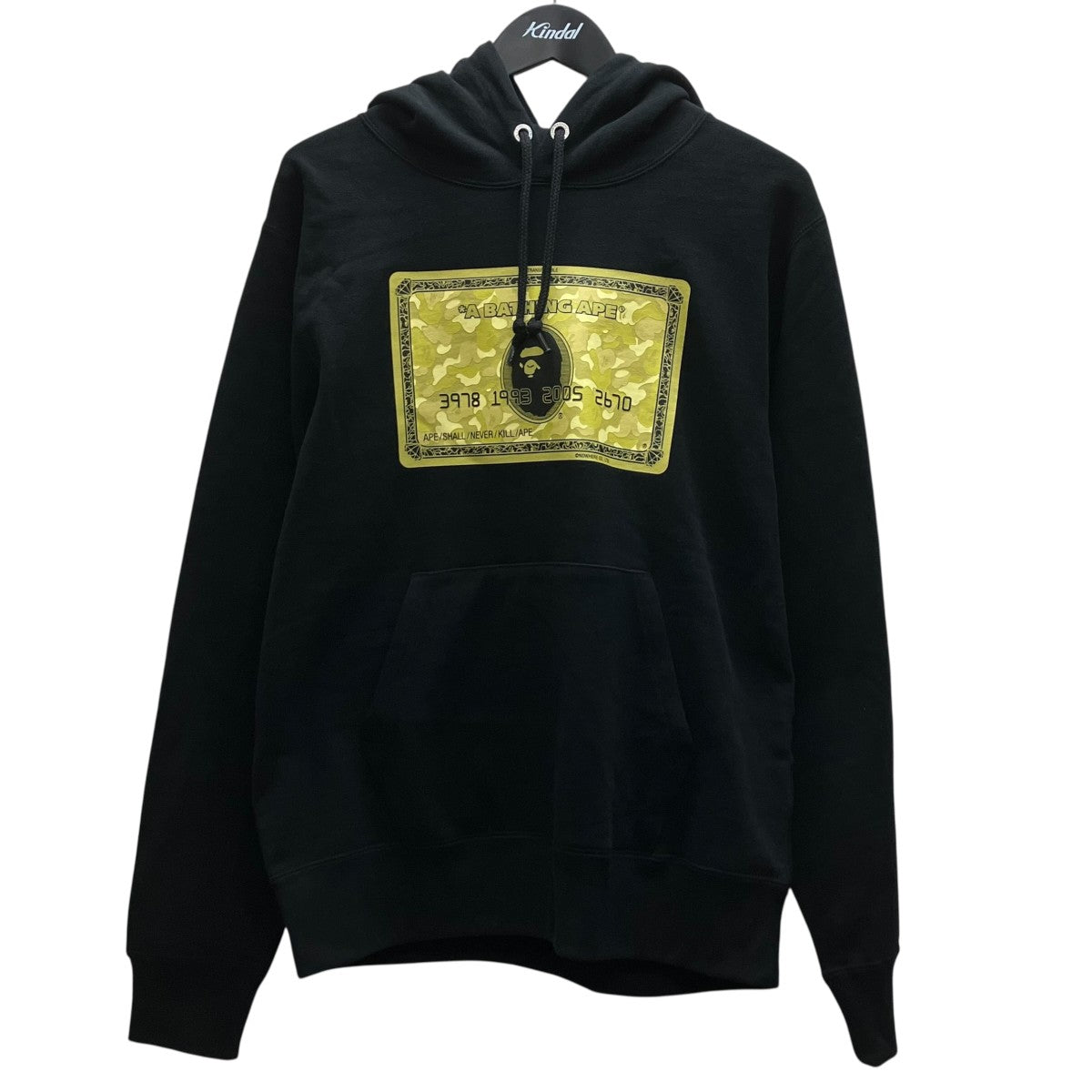 BAPE CARD PULLOVER HOODIE プリントパーカー