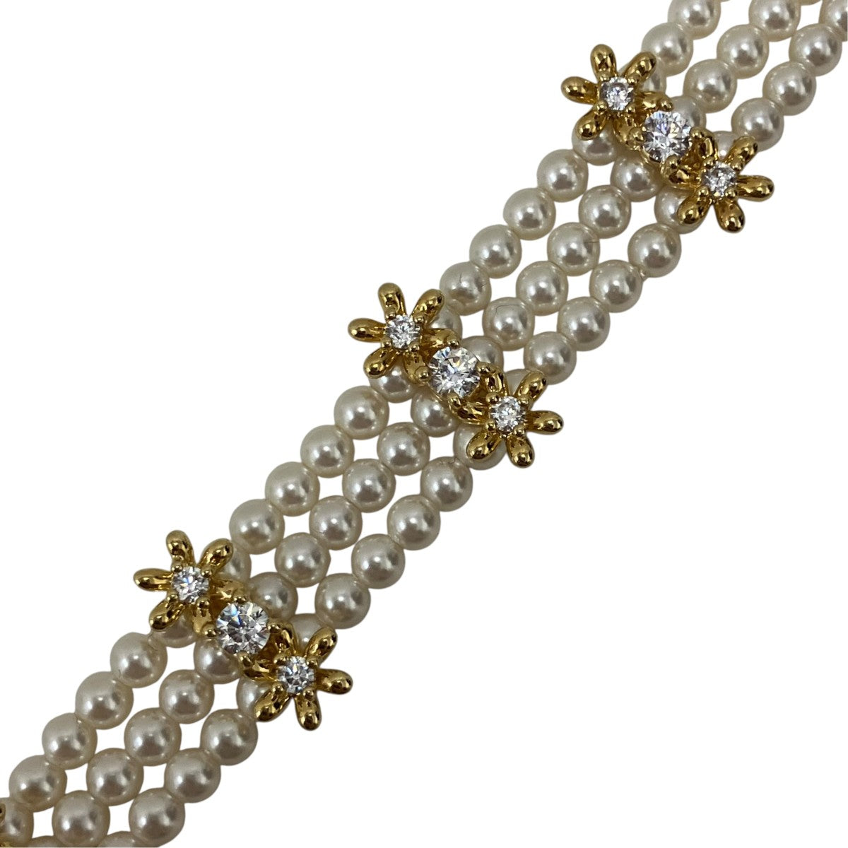 KITTEN HEART SHAPED PEARL NECKLACEネックレス