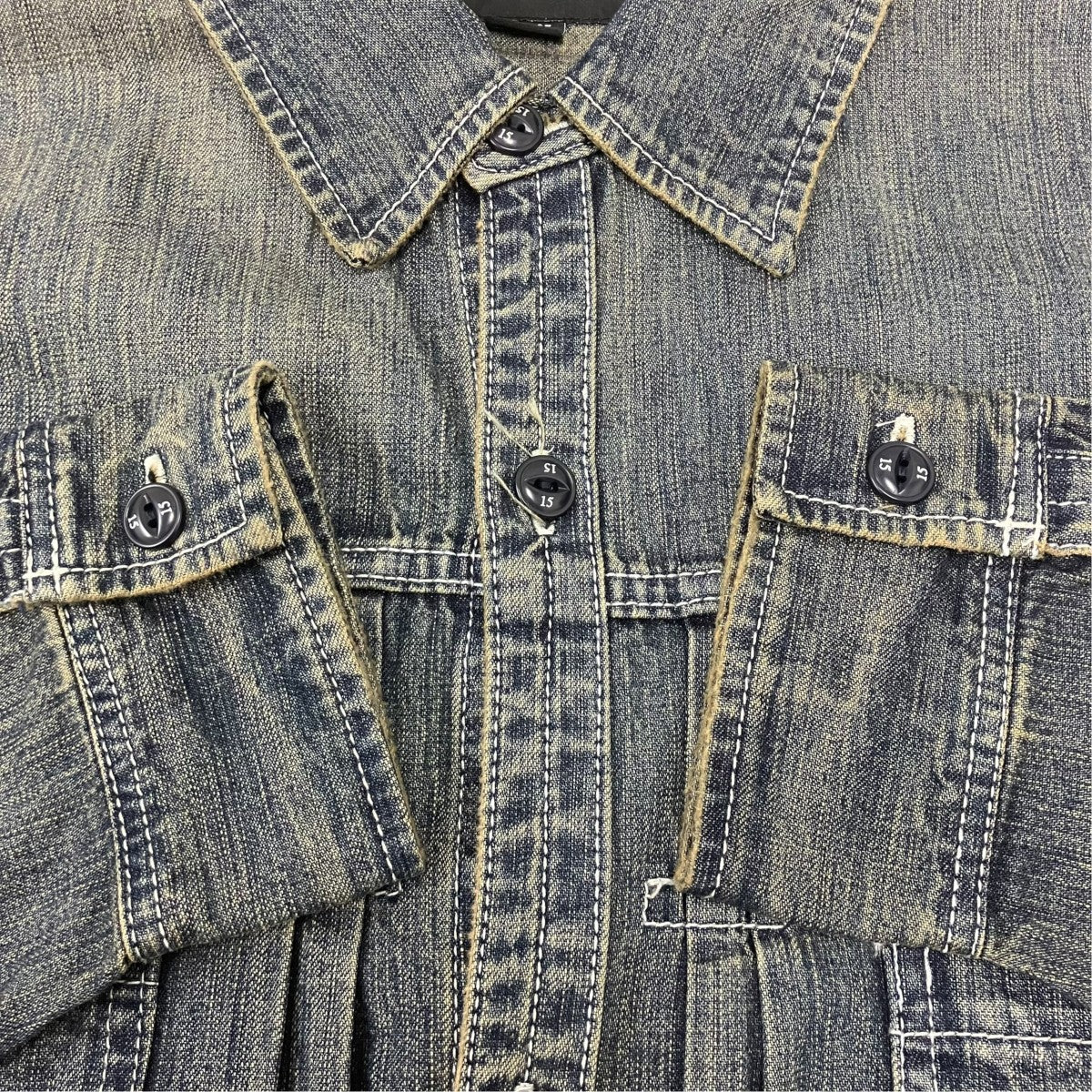24AW WASHED DENIM SHIRT LS デニムシャツ