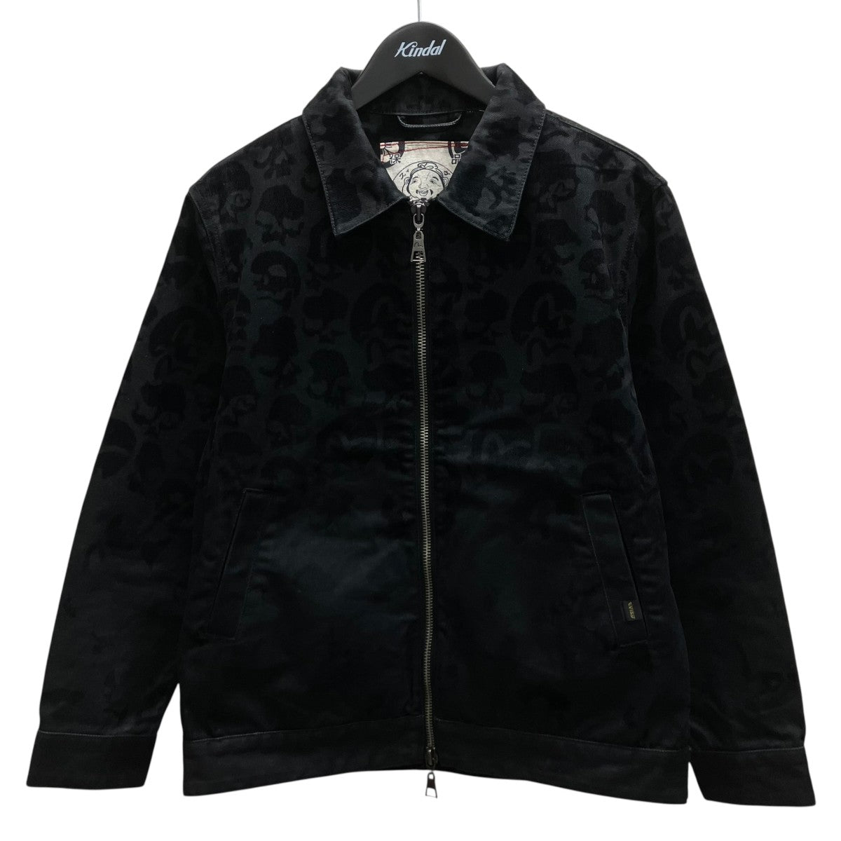 All-over Scattered Flocking Skull Loose-fit Jacket ブルゾン