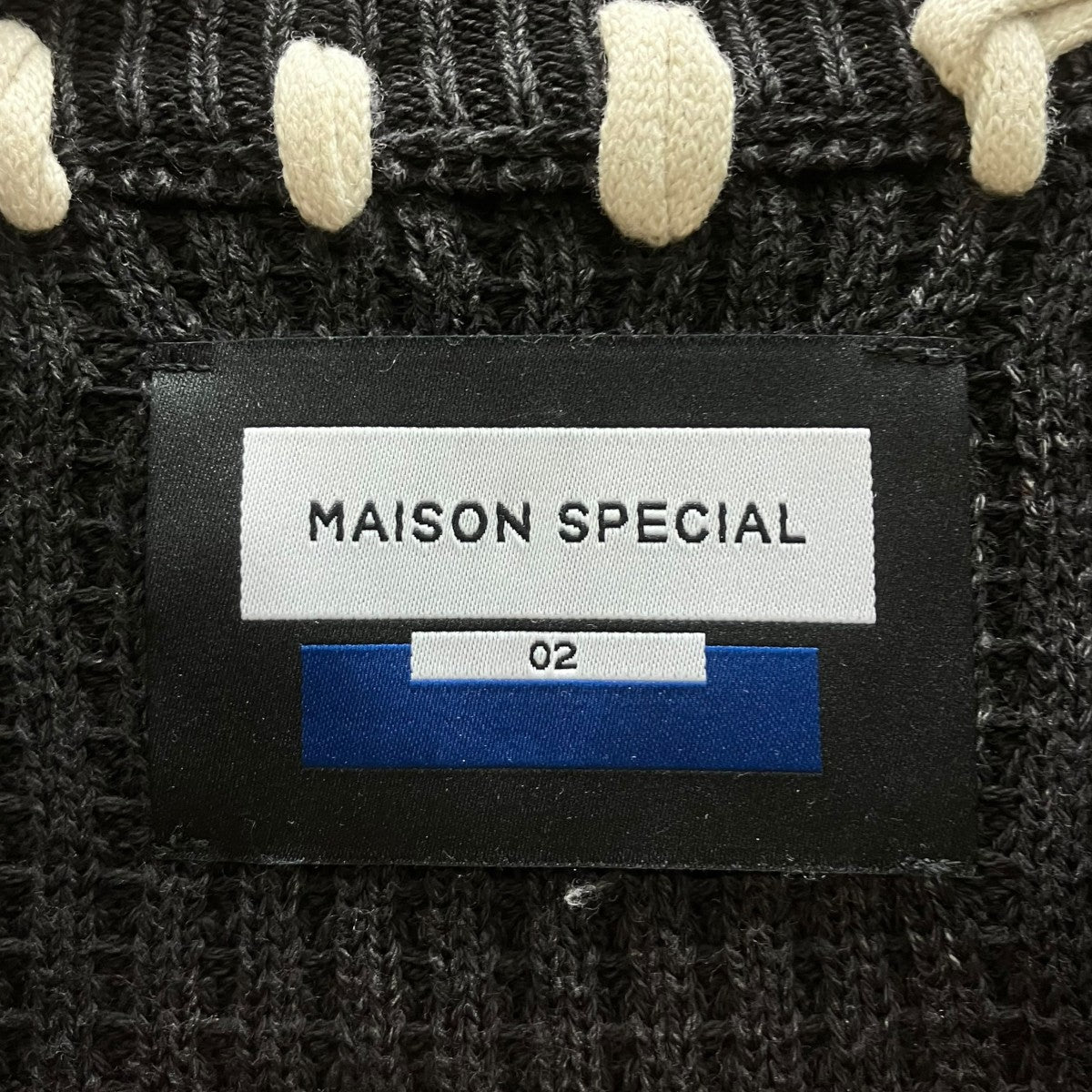 Oni-Waffle Chemical Over-Dye Knit Pullover ワッフルニット