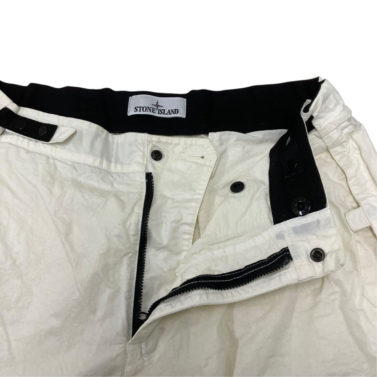 STONE ISLAND Organic Nylon Panama-TC Cargo Pants カーゴパンツ 古着・中古-5枚目のアイテム画像