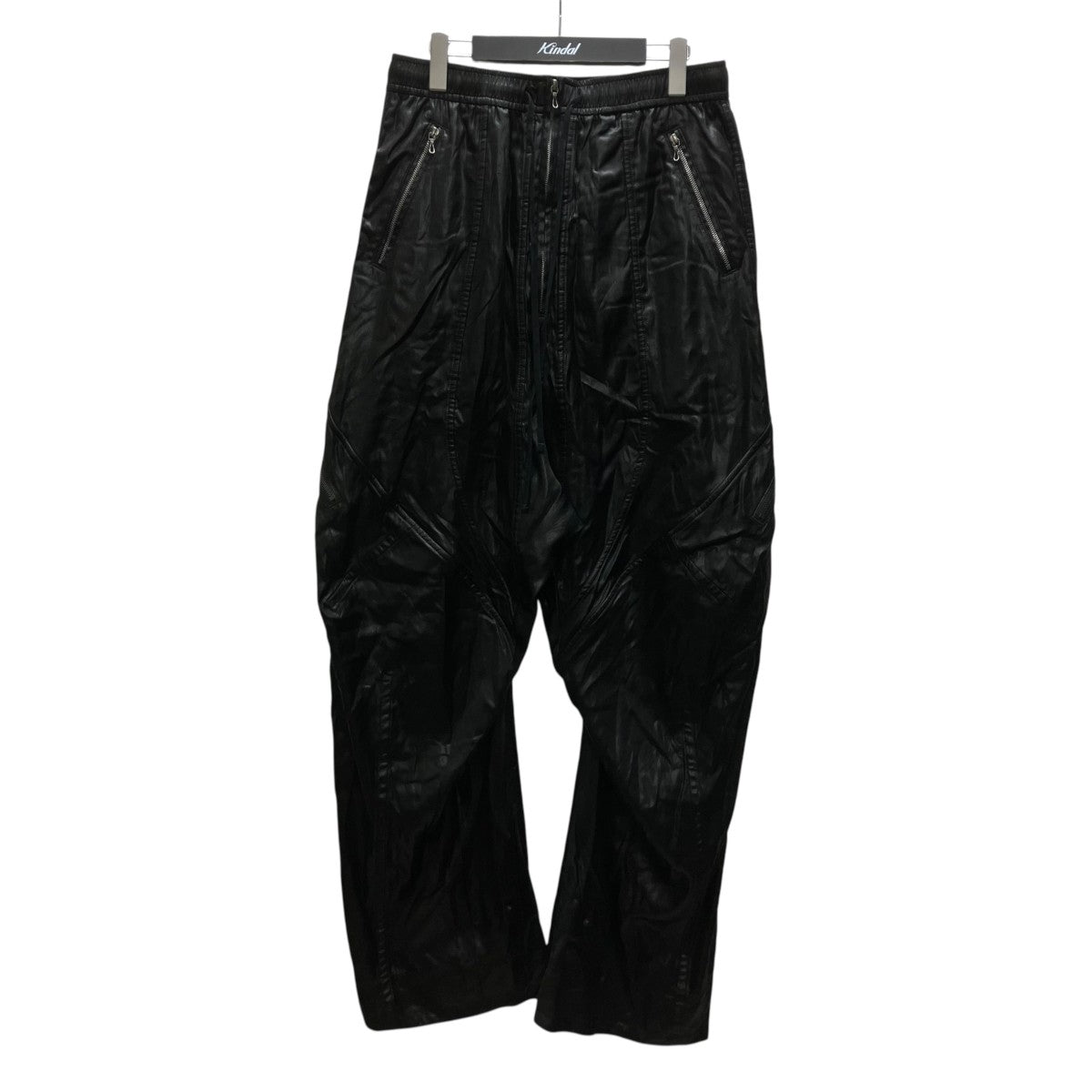 TAC SI EMBOSS TAFFETA WIDE PANTS （BLACK） シルクパンツ