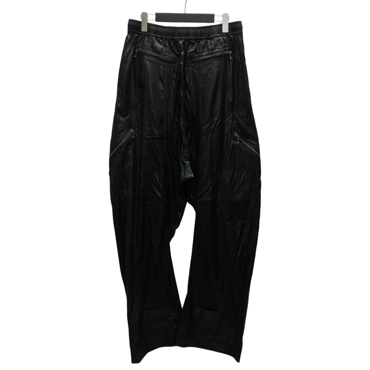 TAC SI EMBOSS TAFFETA WIDE PANTS （BLACK） シルクパンツ