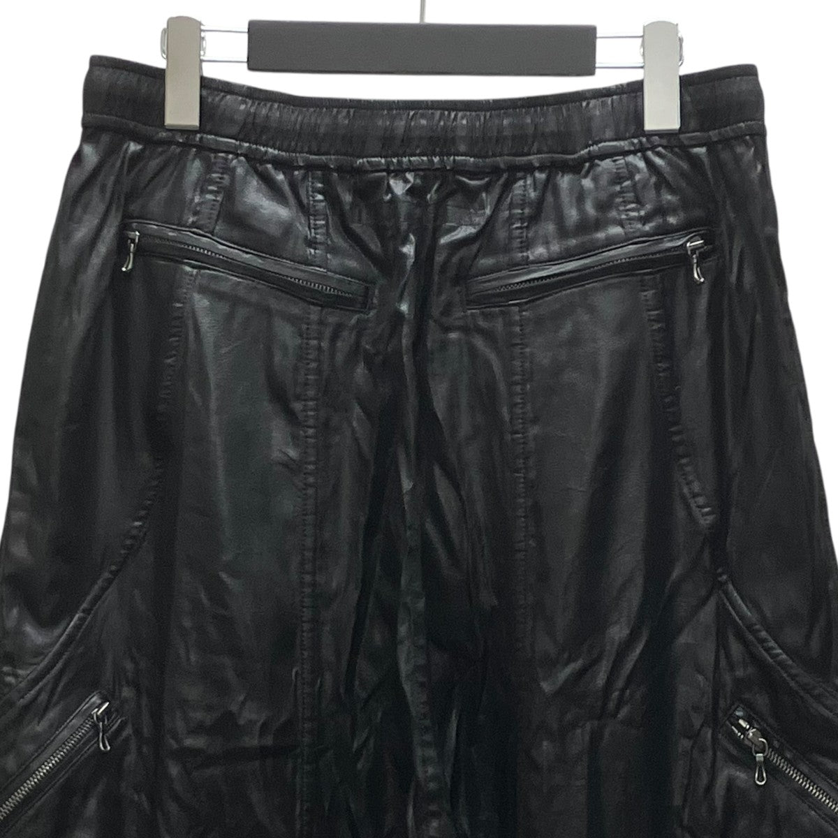 TAC SI EMBOSS TAFFETA WIDE PANTS （BLACK） シルクパンツ
