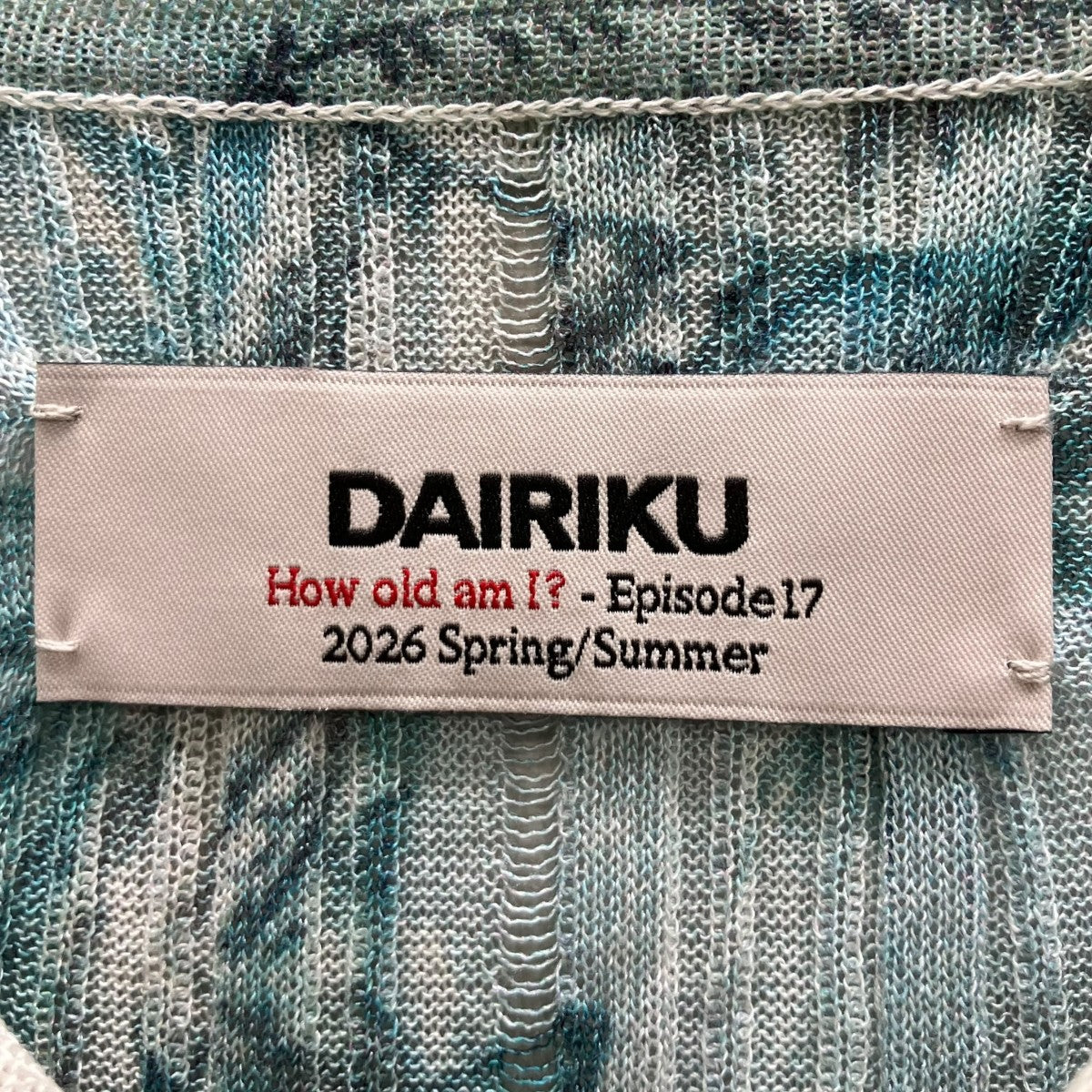 26SS Japanese Pattern Aloha Transfer Print Polo Knit 転写プリントニットポロ