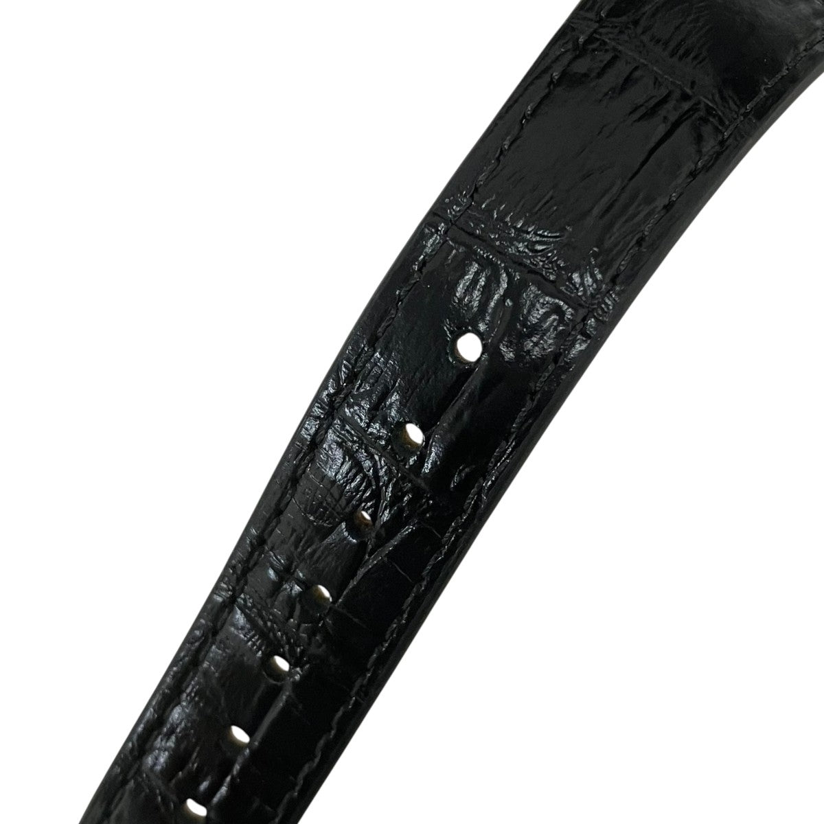 BOUND BLACK CROCODILE SILVER腕時計