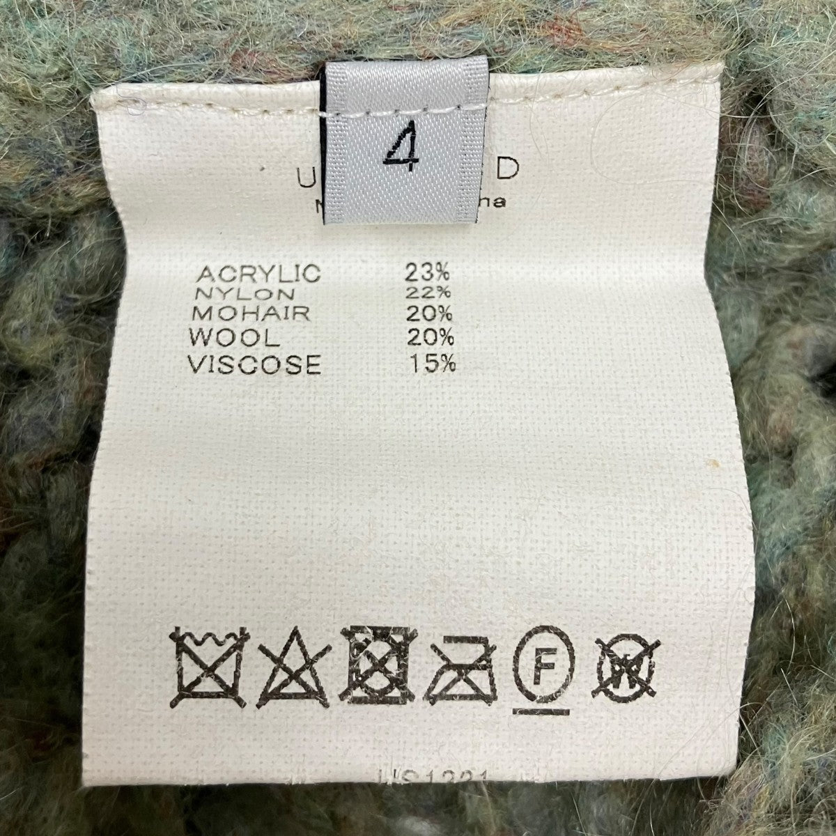 UNUSED 袖切替ニット 古着・中古-5枚目のアイテム画像