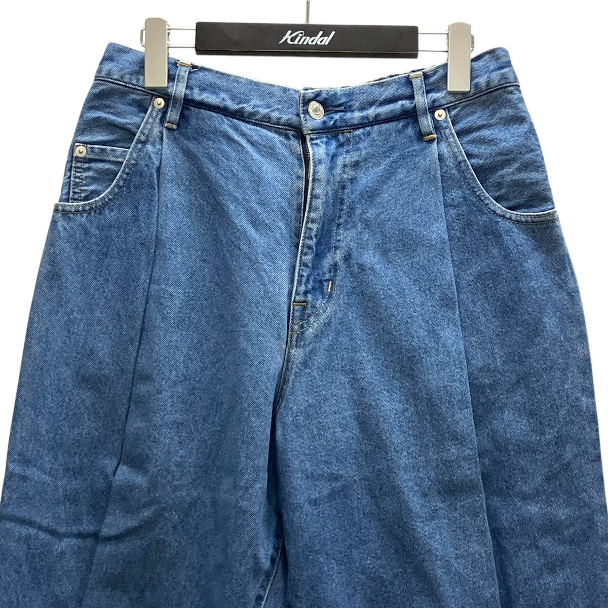 UNHEMMED WIDE DENIM SLACKS デニムパンツ