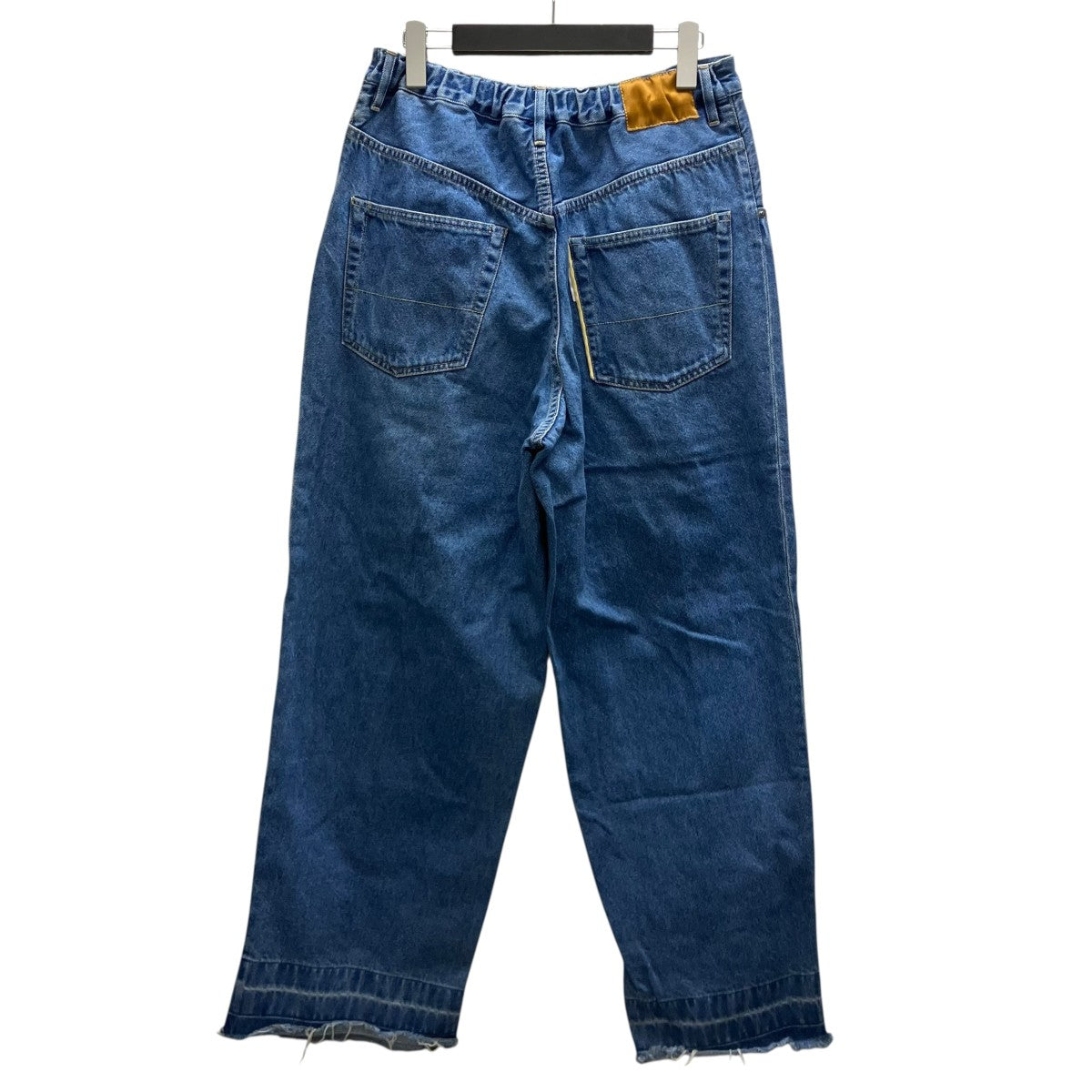 UNHEMMED WIDE DENIM SLACKS デニムパンツ