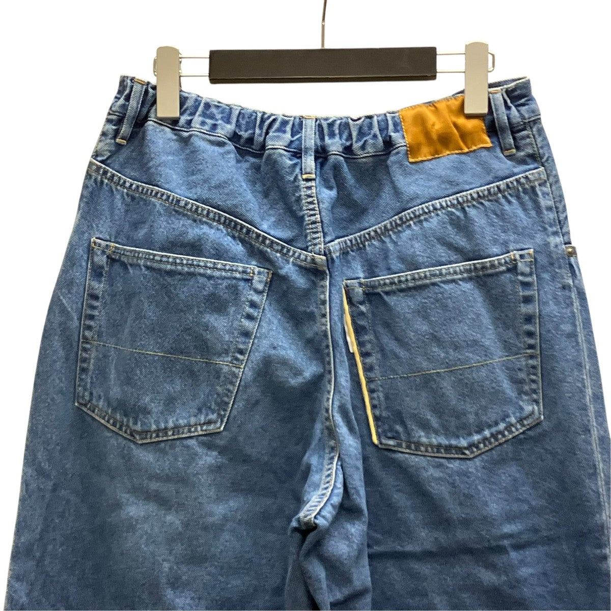 UNHEMMED WIDE DENIM SLACKS デニムパンツ