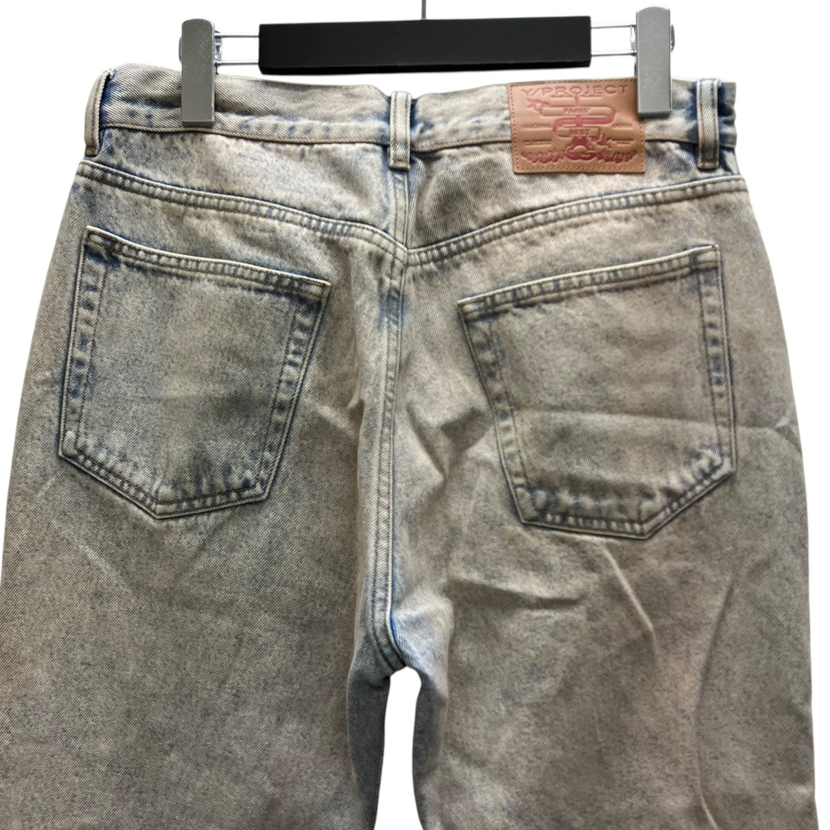 ボタンパネルデニムパンツ
