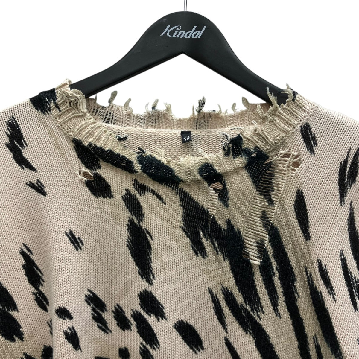 CHEETAH OVERSIZED SWEATER ダメージニット