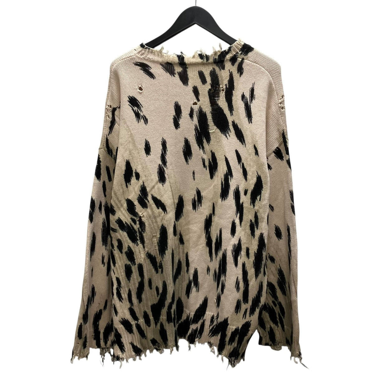 CHEETAH OVERSIZED SWEATER ダメージニット