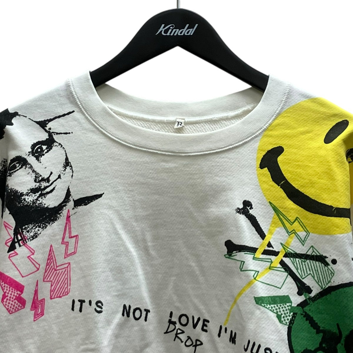 R13 GRAFFITI OVERSIZED CREWNECK グラフィックスウェット 古着・中古-2枚目のアイテム画像