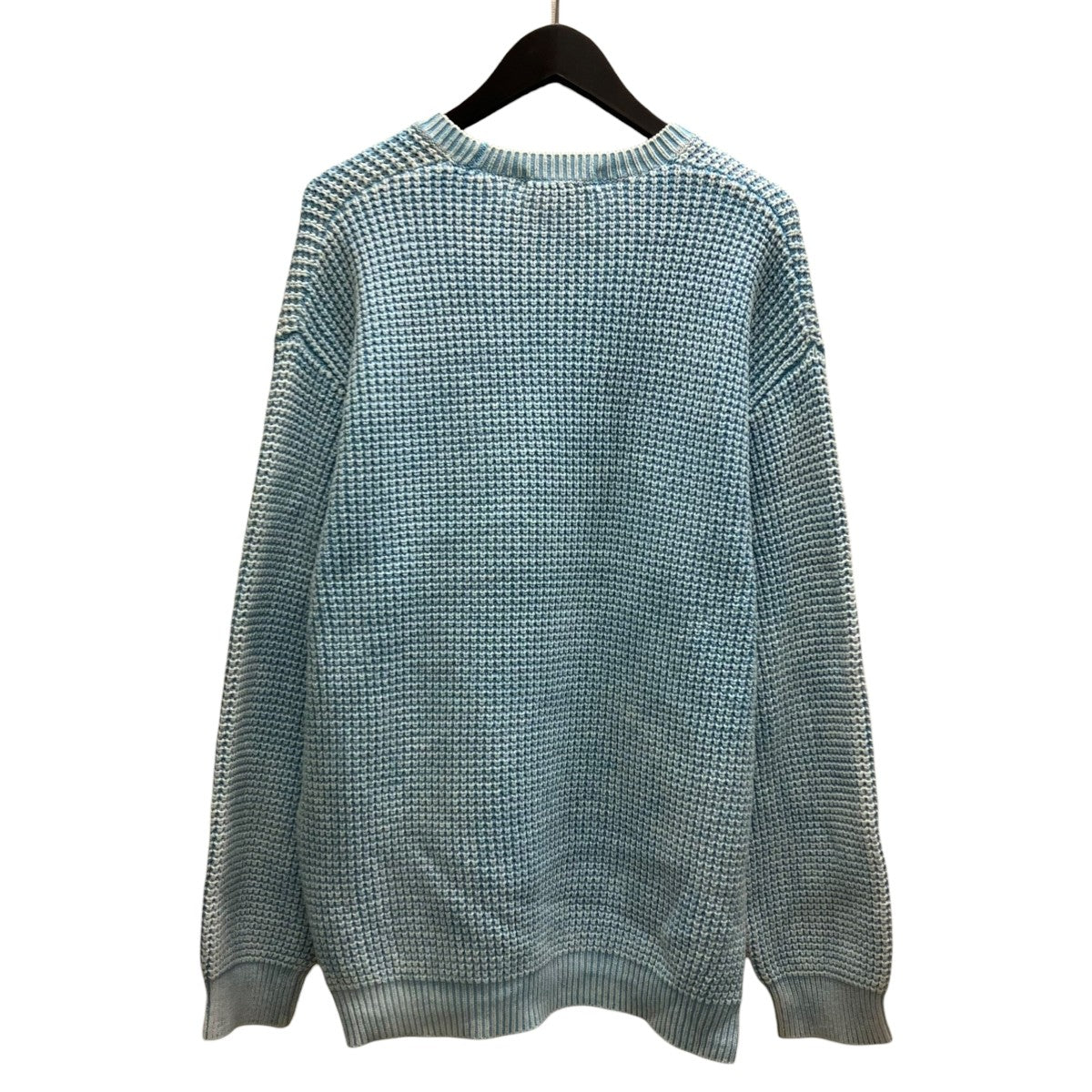 Washed Small Box Waffle Sweater長袖ニット