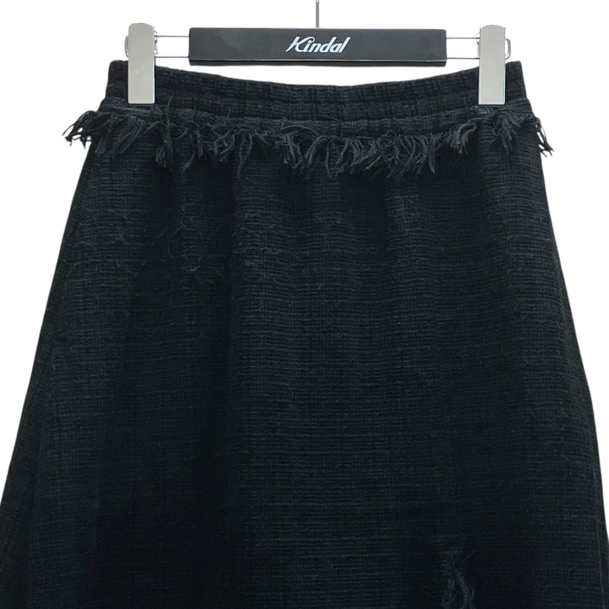 08sircus Summer tweed long slit fringe skirt ツイードスカート 古着・中古-2枚目のアイテム画像