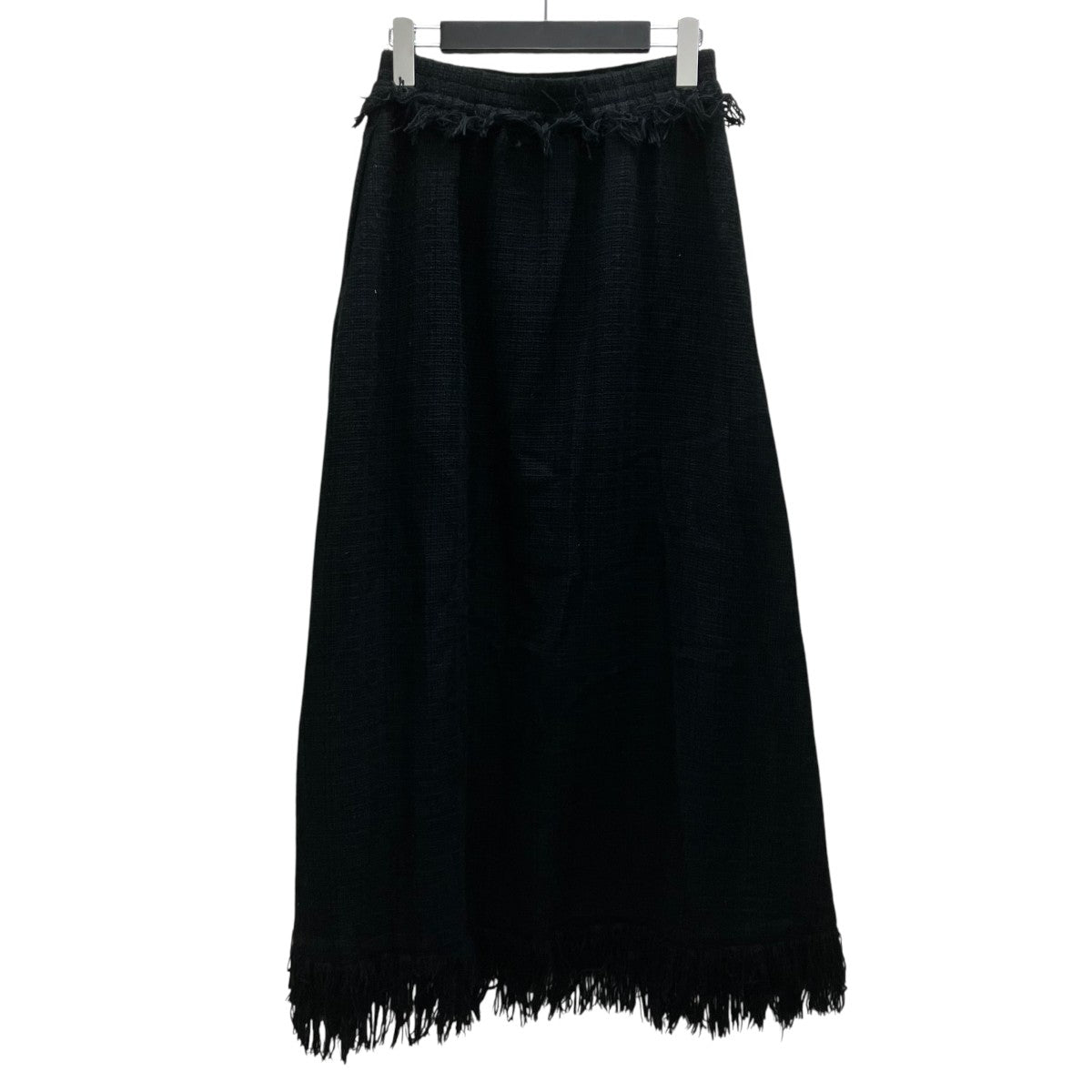 08sircus Summer tweed long slit fringe skirt ツイードスカート 古着・中古-3枚目のアイテム画像