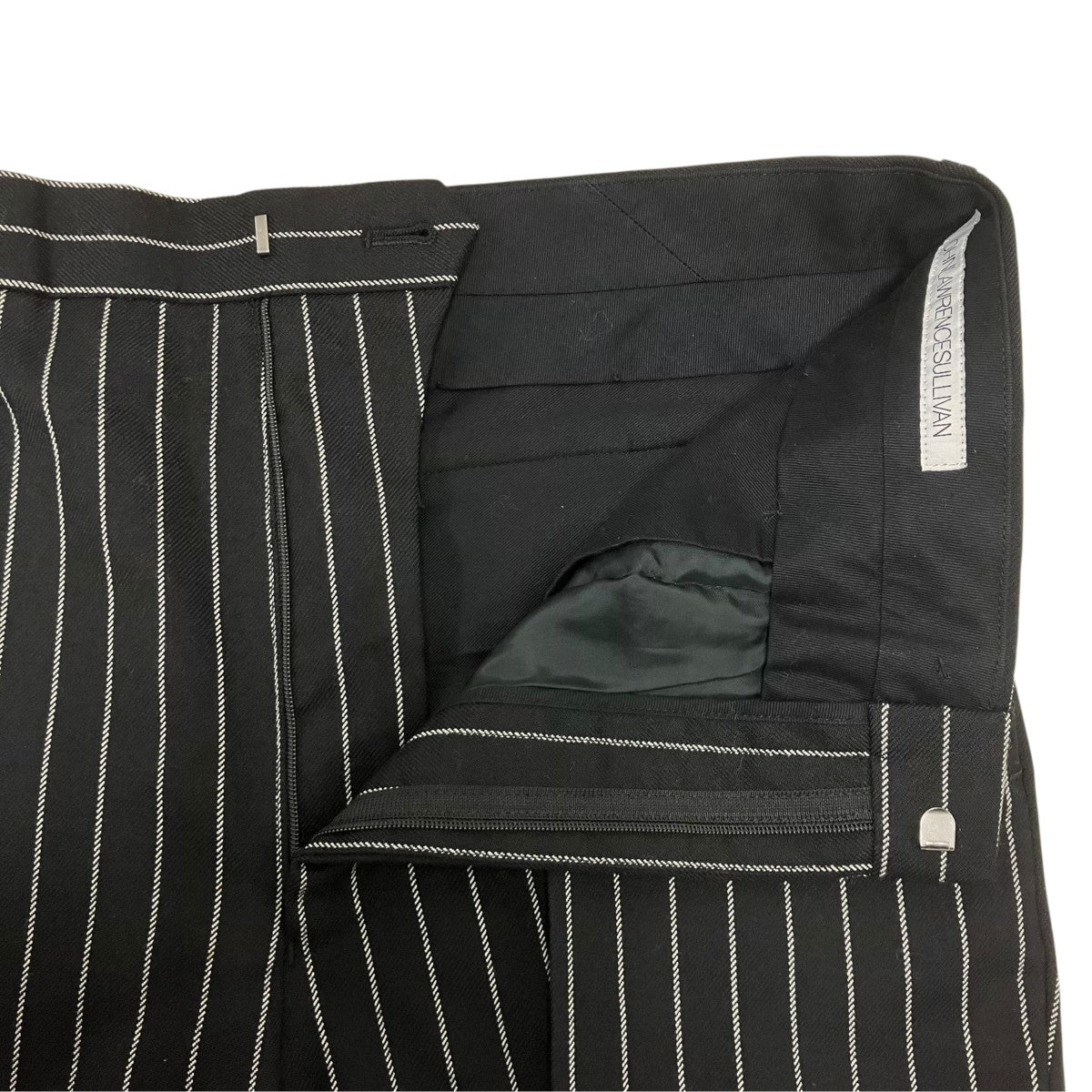 JOHN LAWRENCE SULLIVAN STRIPED WOOL HOLLOWEDOUT JACKET ストライプセットアップスーツ 古着・中古-6枚目のアイテム画像