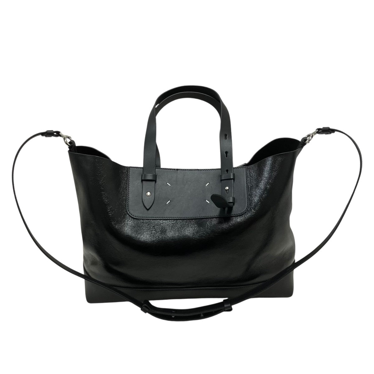 Maison Margiela 2wayレザートートバッグ 古着・中古-8枚目のアイテム画像