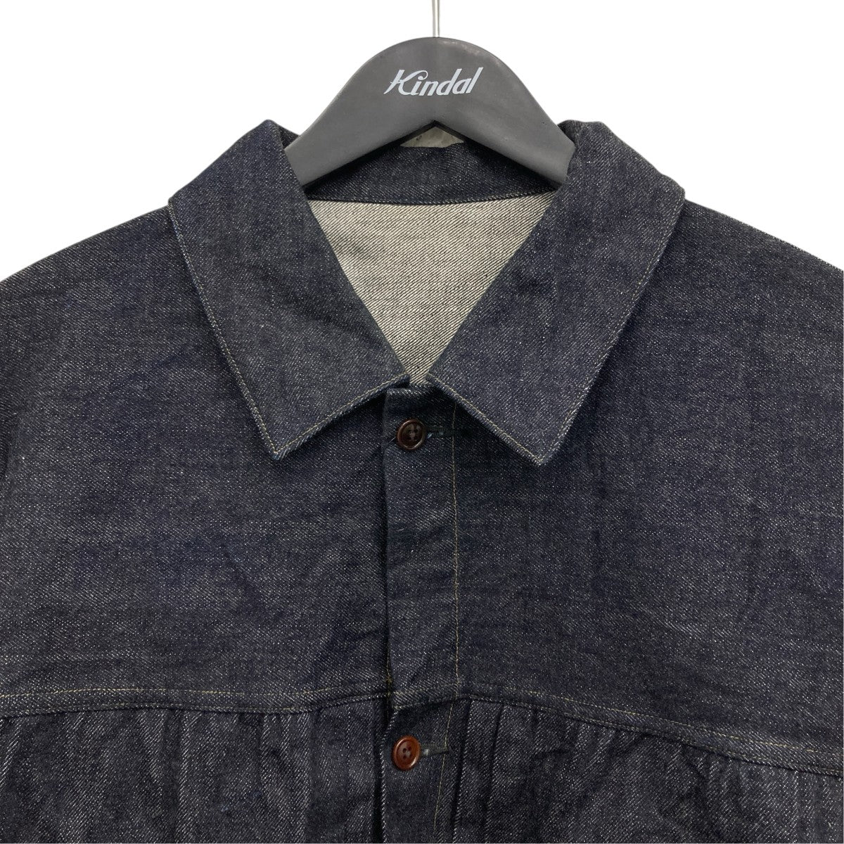 The crooked Tailor Pleated Denim Jacket 40s デニムジャケット 古着・中古-3枚目のアイテム画像