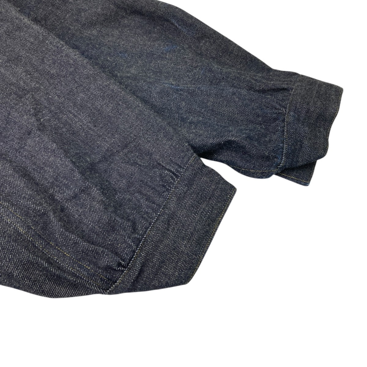 The crooked Tailor Pleated Denim Jacket 40s デニムジャケット 古着・中古-4枚目のアイテム画像