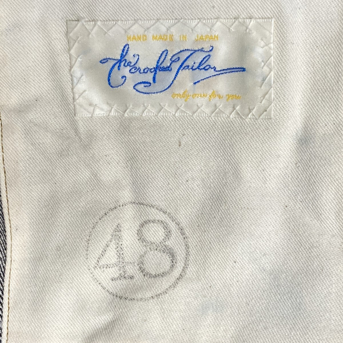 The crooked Tailor Pleated Denim Jacket 40s デニムジャケット 古着・中古-5枚目のアイテム画像