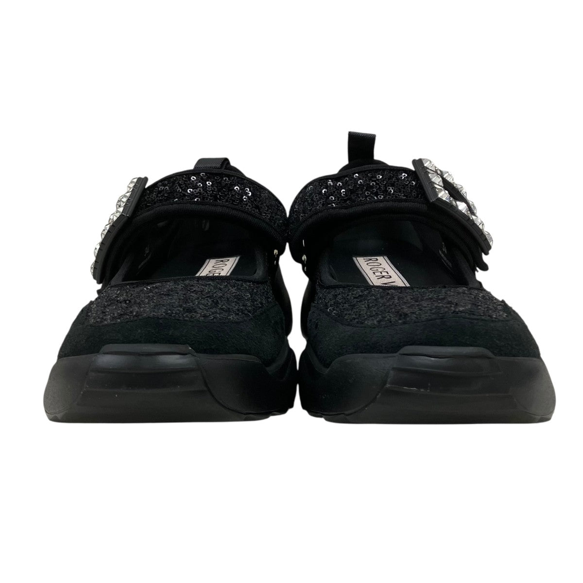 Roger Vivier ヴィヴ オン ザ ラン スパンコール ストラップ バレリーナ 古着・中古-2枚目のアイテム画像