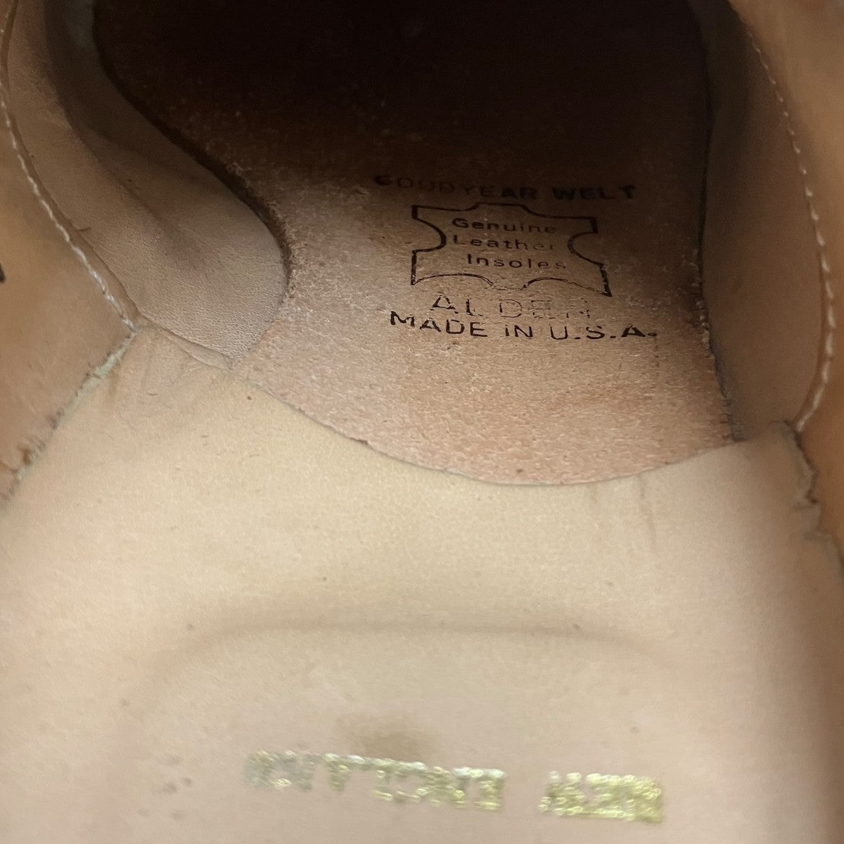 ALDEN Vチップレザーシューズ 古着・中古-7枚目のアイテム画像