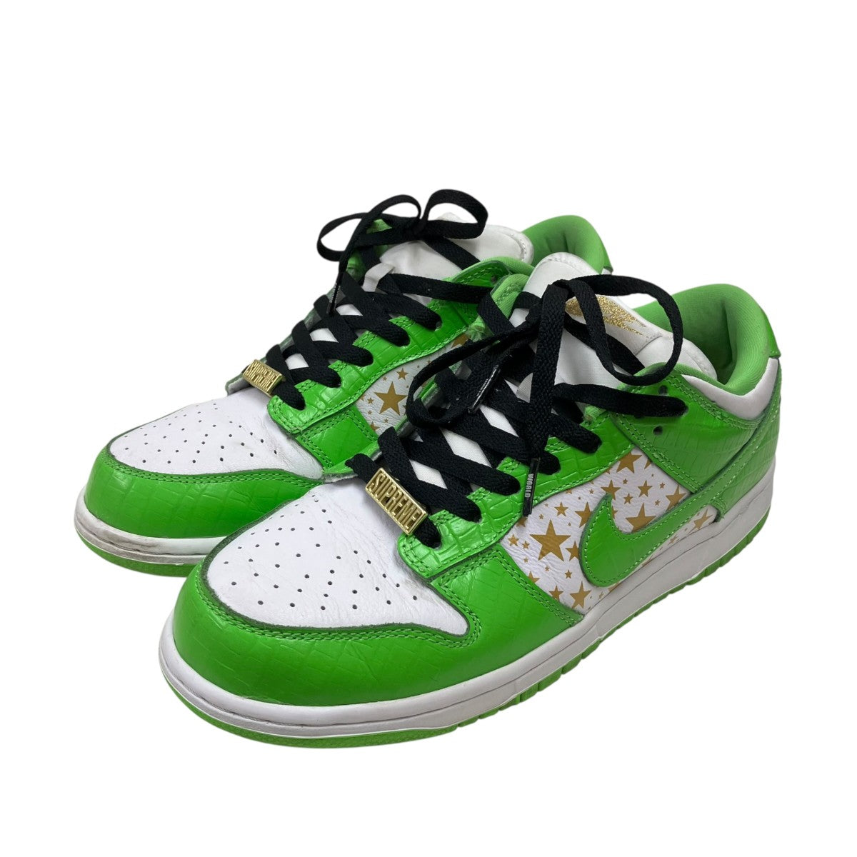 Supreme×NIKE Dunk Low OG QS Gold Stars「White Mean Green」ローカットスニーカーDH3228-101 古着・中古-1枚目のアイテム画像