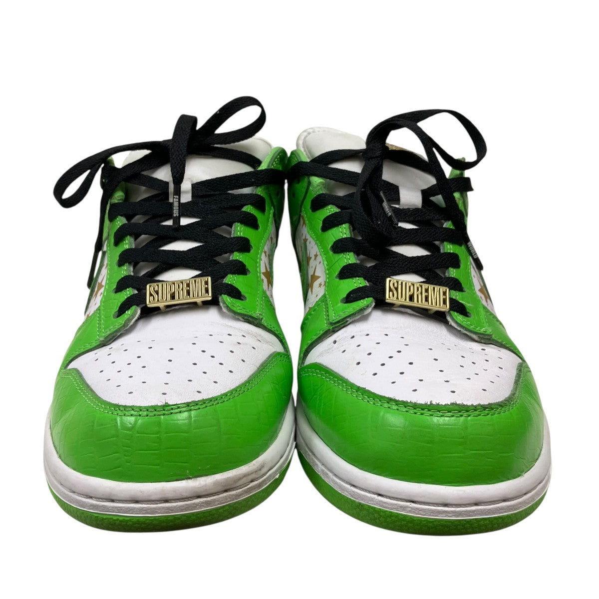 Supreme×NIKE Dunk Low OG QS Gold Stars「White Mean Green」ローカットスニーカーDH3228-101 古着・中古-2枚目のアイテム画像