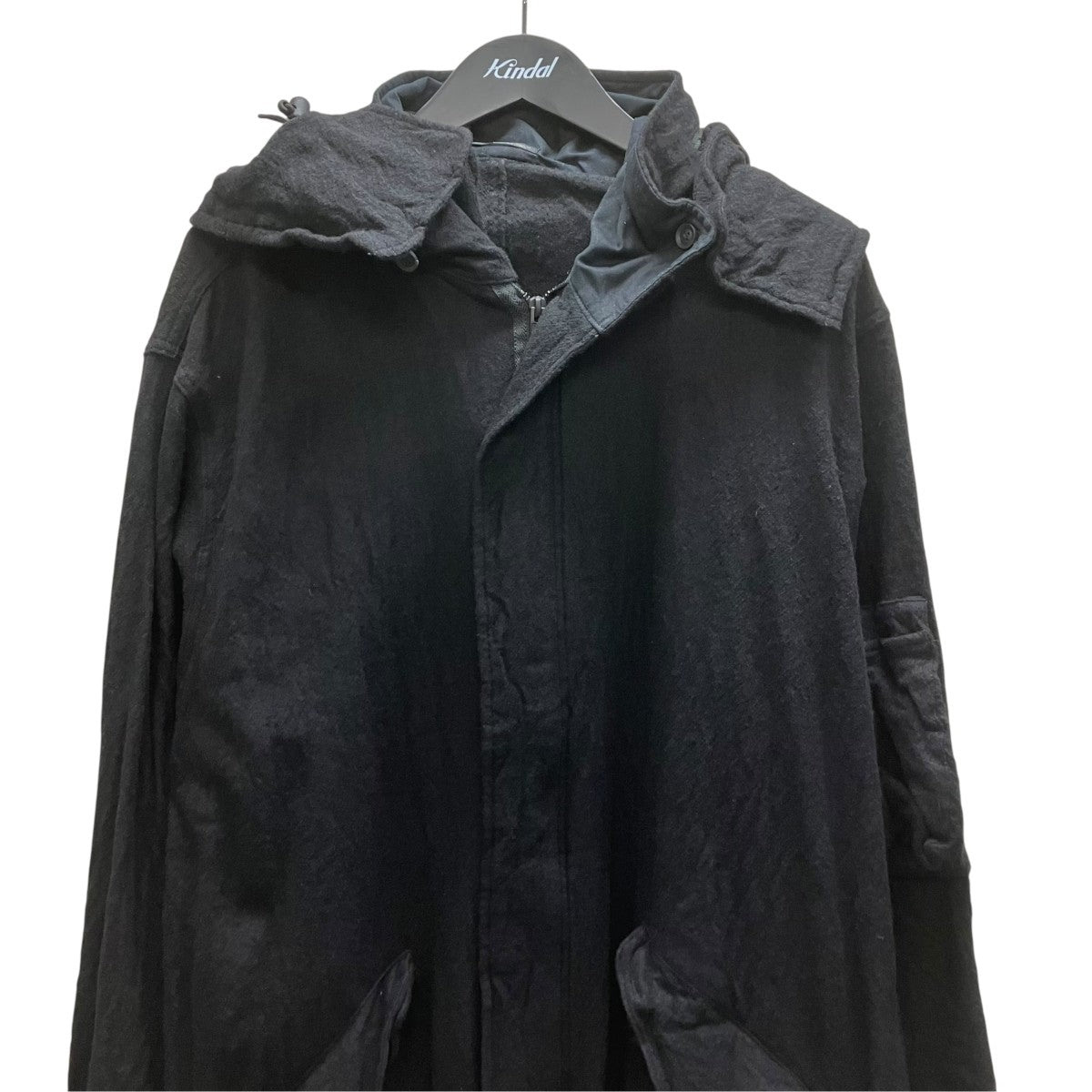 Yohji Yamamoto pour homme FULLING SERGE R-MILLNG MODS COAT 縮絨サージ縮絨モッズコート 古着・中古-3枚目のアイテム画像