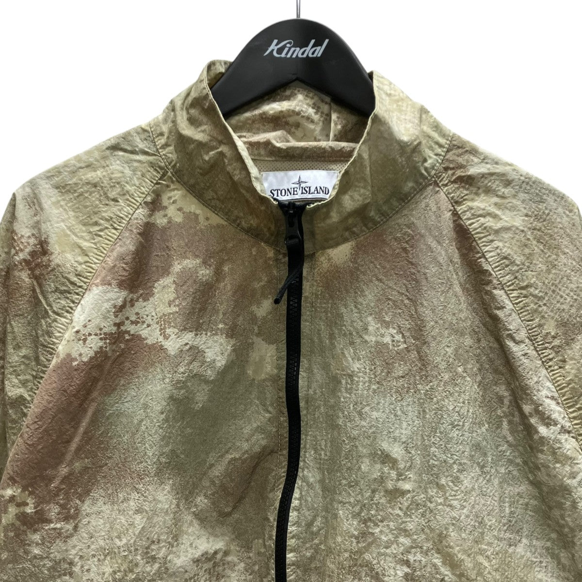 DISSOLVING GRID CAMO ON ECONYL REGENERATED NYLON  BLOUSON ナイロンジャケット