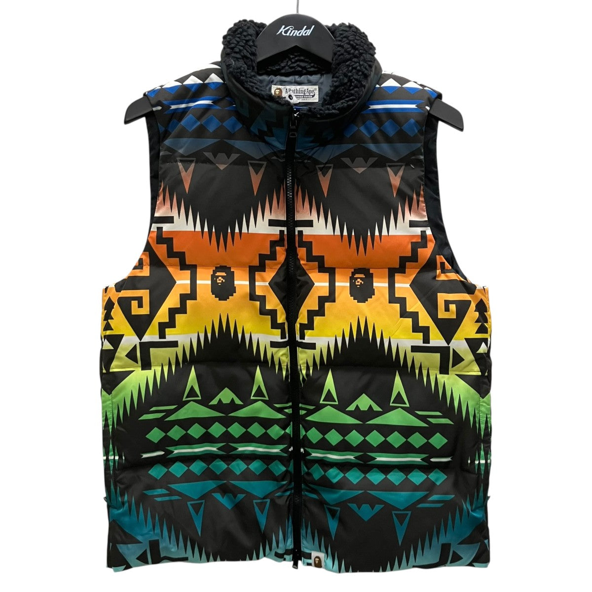 A BATHING APE(アベイシングエイプ) ダウンベスト ブラック サイズ M