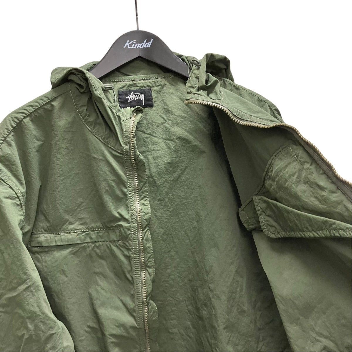 stussy Lightweight Hooded Jacket ナイロンジャケット 古着・中古-5枚目のアイテム画像