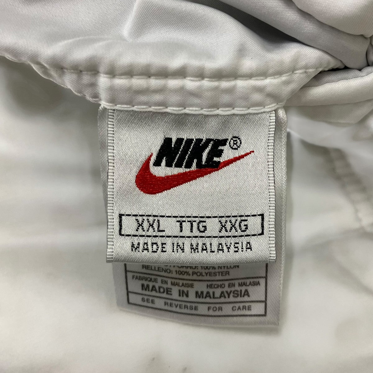 NIKE 90sリバーシブルパデッドナイロンジャケット 古着・中古-5枚目のアイテム画像