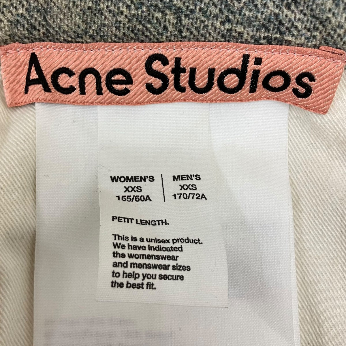 ACNE STUDIOS トロンプルイユキーチェーンプリントバギージーンズ 古着・中古-6枚目のアイテム画像